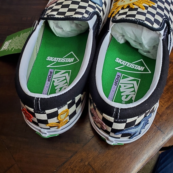 Vans Skate Slip-On Skateistan Checkerboard Men Size 12 - Picture 9 of 12